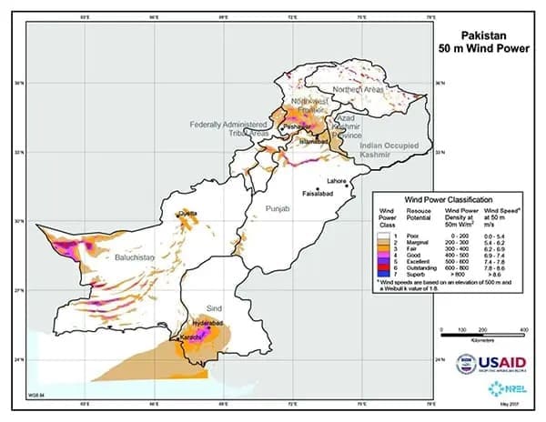 Click to view wind corridor in Pakistan