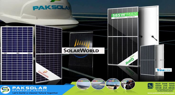 Top Solar Panels brands in Karachi Pakistan