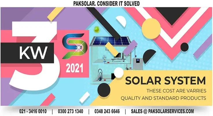 3kw solar system price in Pakistan