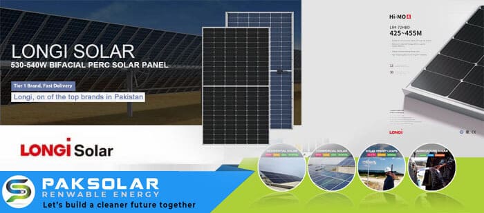 Longi Solar Panels Prices in Pakistan