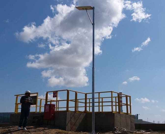 Turnkey Solution 60w Solar Street Lights at Byco Petroleum by Paksolar